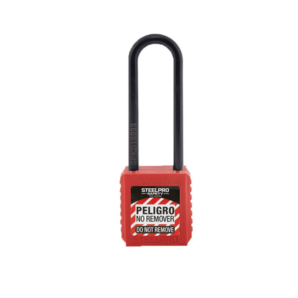Candado X10 dielectrico Rojo Steelpro