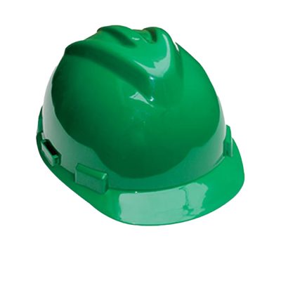 Casco Verde con Ratchet Tridente