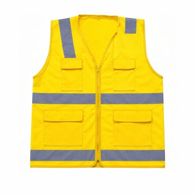 Chaleco Drill Amarillo con cinta H