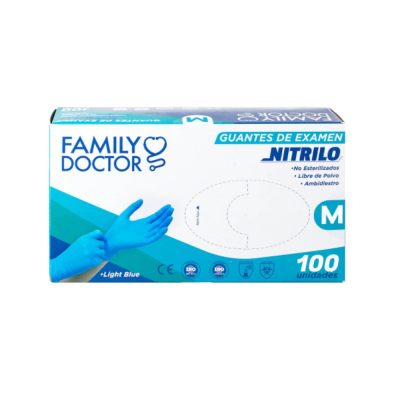 Guante de Nitrilo Caja x 100 Unidades Family Doctor