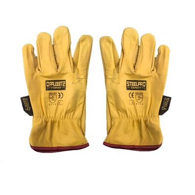 Guantes de Badana Amarillo Steelpro