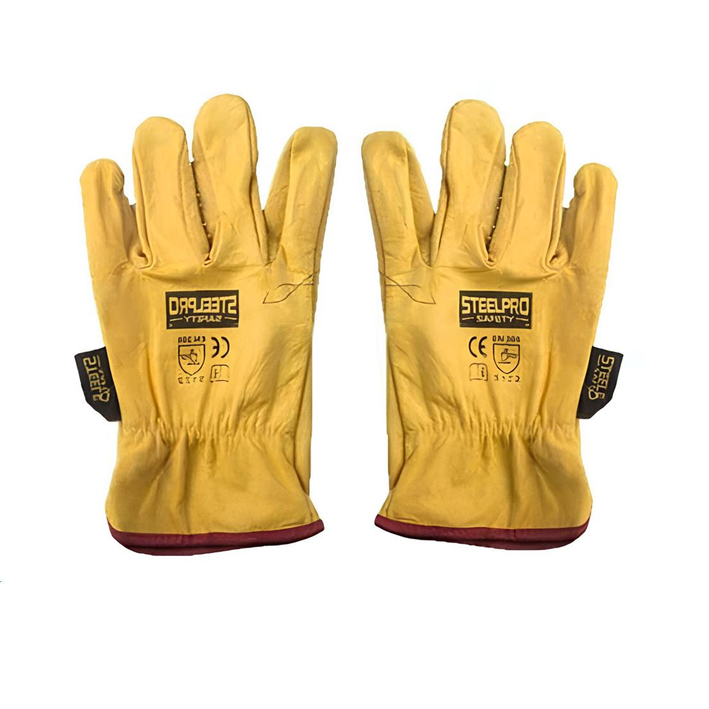 Guantes de Badana Amarillo Steelpro